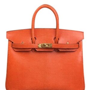Hermes Birkin 25 Lizard leather Orange