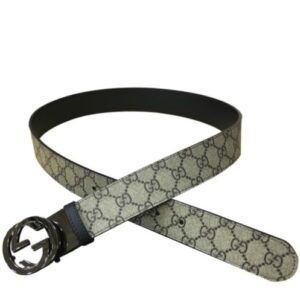 Gucci Reversible GG Supreme belt 473030 Coffee