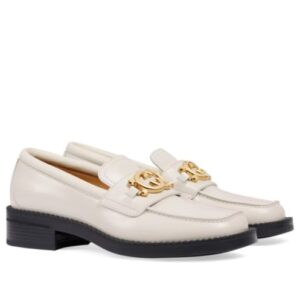 Gucci Women's Loafer With Interlocking G 701791 Cream