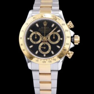 Rolex White Dial Dayton Watch Black