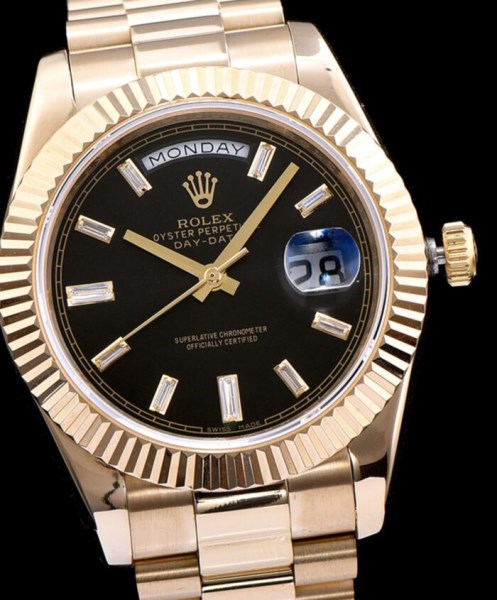 Rolex Men s Automatic President Watch Black - Image 2