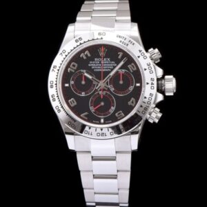 Rolex Daytone Champagne Watch Black