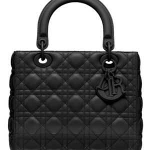 Christian Dior Lady Dior Ultra-Matte Bag Black
