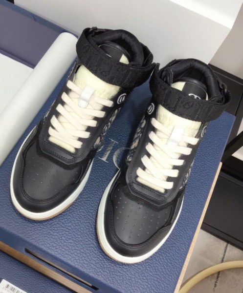 Christian Dior Unisex B27 High-Top Sneaker Black - Image 2
