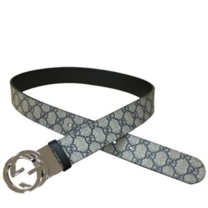 Gucci Reversible GG Supreme belt 473030 Green