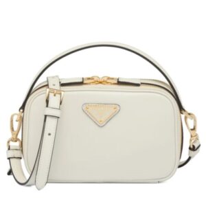 Prada Odette Leather Mini-bag 1BH203 Cream