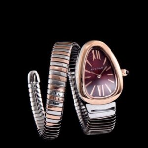 Bvlgari 18ct pink-gold and stainless steel watch Henna