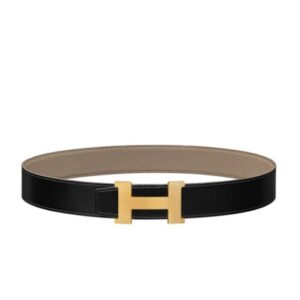 Hermes Constance Belt Buckle & Reversible Leather Strap 38mm Khaki