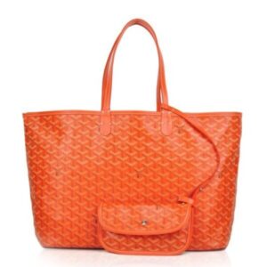 Goyard Leather Tote Orange