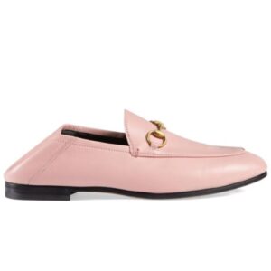 Gucci Women's Leather Horsebit loafer 414998 Pink