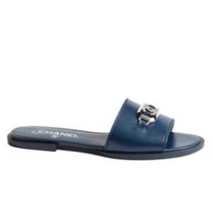 Chanel Women's Mules G45172 Dark Blue