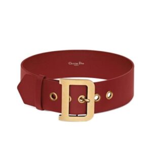 Christian Dior Women's Diorquake Belt Red