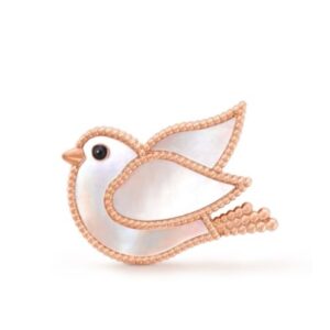Van Cleef & Arpels Women's Lucky Animals Dove Clip Red