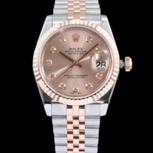 Rolex Datejust Wtach With Diamond maker Golden