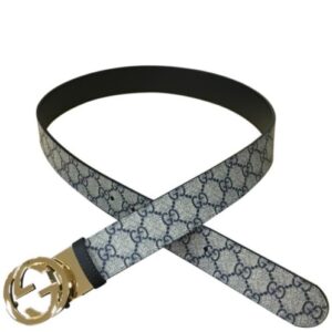 Gucci Reversible GG Supreme belt 473030 Green