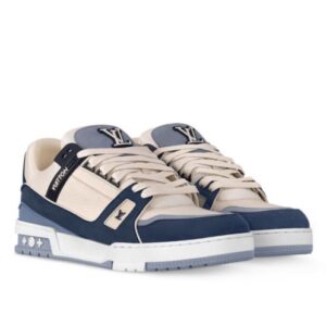 Louis Vuitton Unisex LV Trainer Sneaker 1ABLUR 1ABLVB 1ABLVV Dark Blue