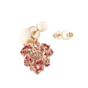 Christian Dior Women's Dior Tribales Earrings Red