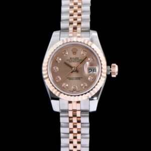 Rolex Datejust Wtach With Diamond maker Golden