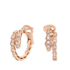 Bvlgari Women's Serpenti Viper Earrings Red