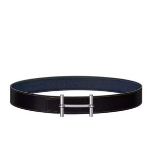 Hermes H D'ancre Belt Buckle & Reversible Leather Strap 38mm Blue