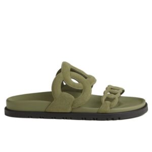Hermes Unisex Extra Sandal Green