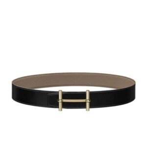 Hermes H D'ancre Belt Buckle & Reversible Leather Strap 38mm Gray