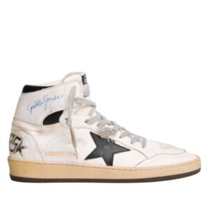 Golden Goose Unisex Sky-Star Sneakers In Nappa Leather With Leather Star And Heel Tab Black