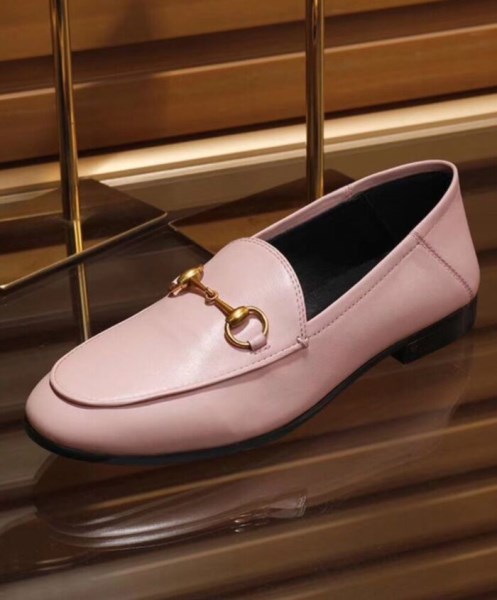 Gucci Women's Leather Horsebit loafer 414998 Pink - Image 4