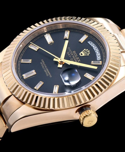 Rolex Men s Automatic President Watch Black - Image 3