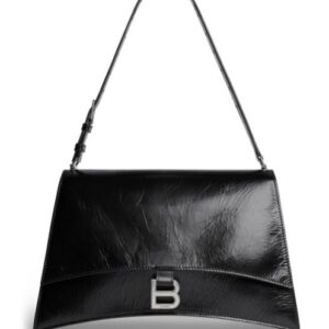 Balenciaga Crush Medium Sling Bag Black