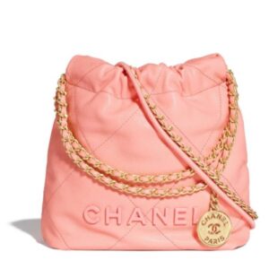 Chanel 22 Mini Handbag AS3980 Pink