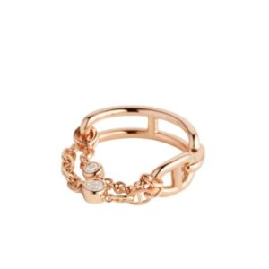 Hermes Women's Chaine D'ancre Chaos Ring, Small Model Red