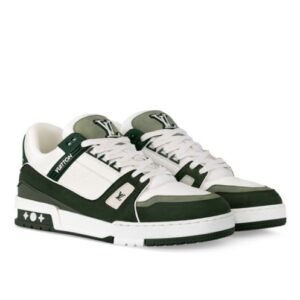 Louis Vuitton Unisex LV Trainer Sneaker 1ABLUR 1ABLVB 1ABLVV Dark Green