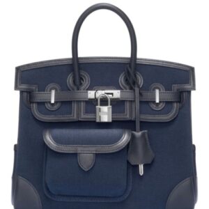 Hermes Birkin Cargo 25 Bag Dark Blue