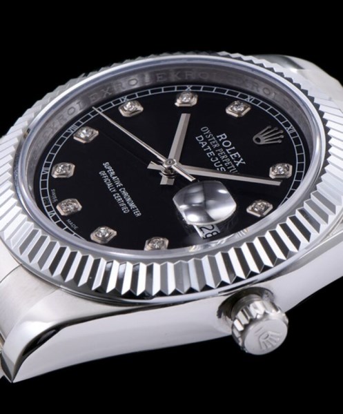 Rolex Men s Stainless Steel Mid size Datejust Watches Silver - Image 3