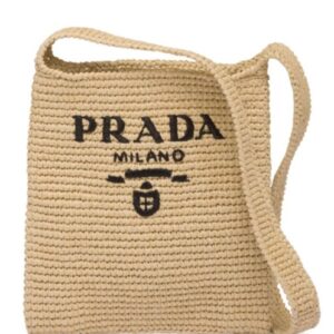 Prada Crochet Bag 1BC184 Apricot