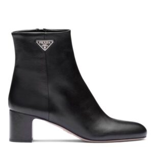 Prada Women's Leather Booties Black