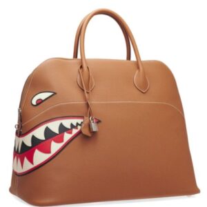 Hermes Runway Shark Bolide Bag Light Coffee