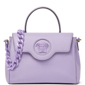 Versace La Medusa Medium Handbag Purple