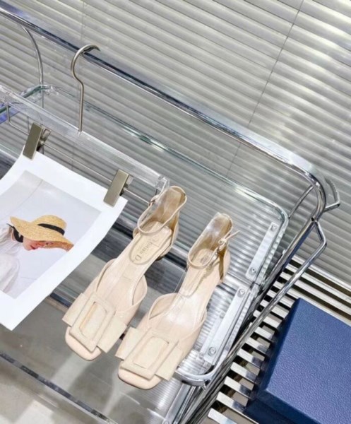 Christian Dior Women's Dior Idylle Ballet Pump Apricot - Image 4