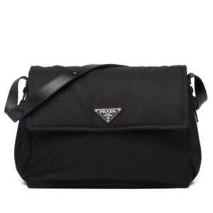 Prada Re-Nylon Large Padded Shoulder Bag 1BD256 Black