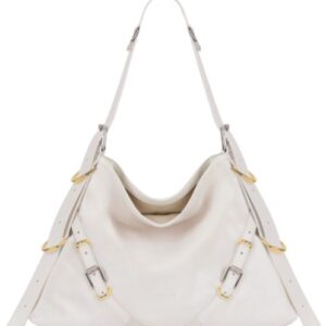 Givenchy Medium Voyou Bag In Leather Cream