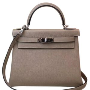 Hermes Kelly Bag 25 Togo Leather Gray