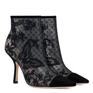 Christian Dior Women's Capture Heeled Ankle Boot Black