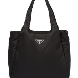 Prada Large Padded Re-Nylon Tote Bag 1BG449 Black