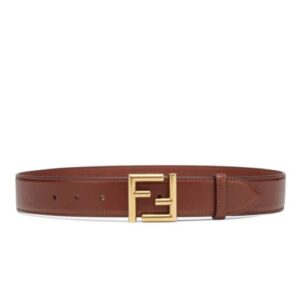 Fendi Natural-Coloured Leather Belt Brown