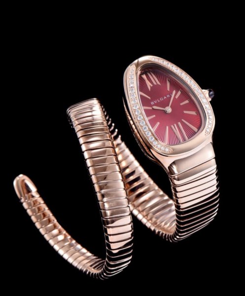 Bvlgari 18ct rose-gold and diamond watch Henna