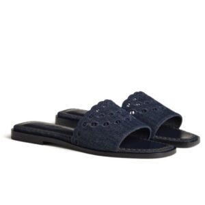 Hermes Women's Gaelle Sandal Dark Blue