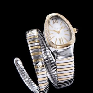 Bvlgari 18-carat gold and steel watch White