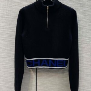 Chanel Women's Short Knitted Sweater Black